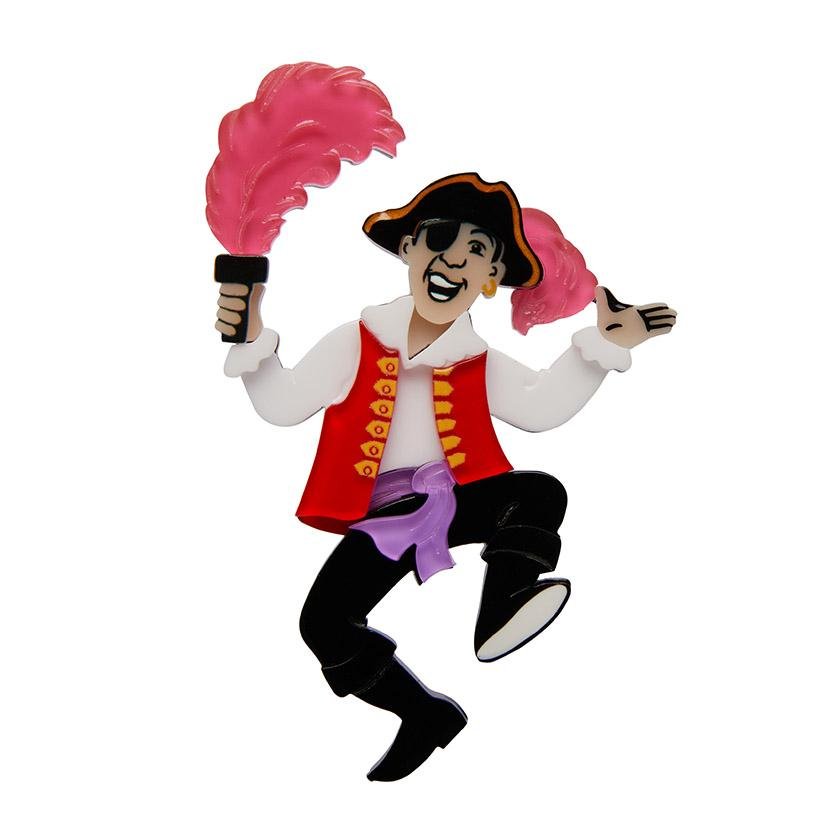 Captain Feathersword Brooch - Rockamilly-Jewellery-Vintage