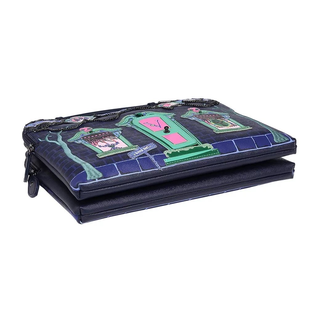 Cat Dracula's Haunted House Bella Bag - Rockamilly-Bags & Purses-Vintage