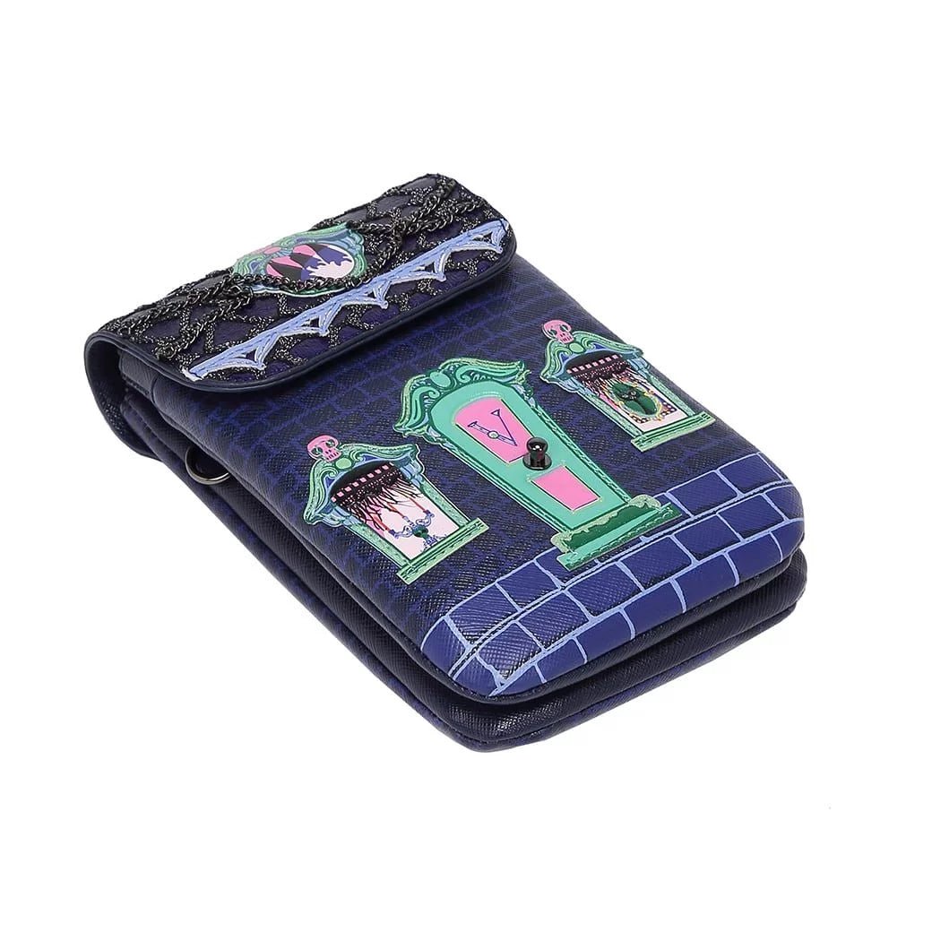 Cat Dracula's Haunted House Phone Pouch - Rockamilly-Bags & Purses-Vintage
