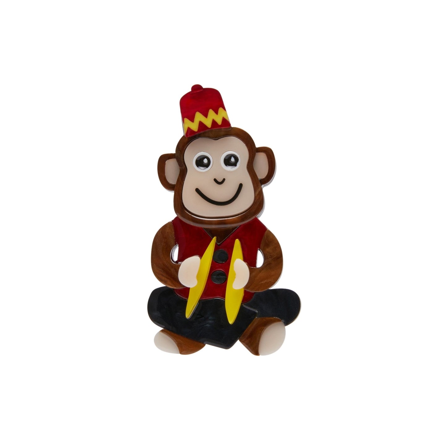 Charley Chimp Mini Brooch - Rockamilly-Jewellery-Vintage