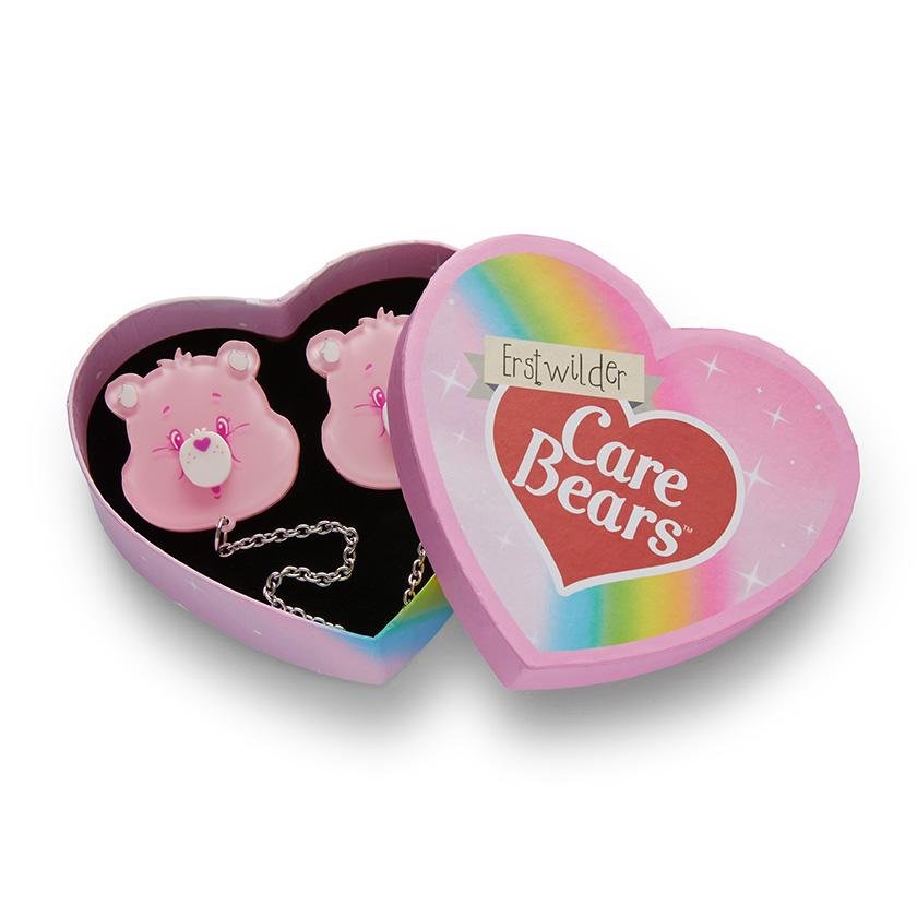 Cheer Bear Smiles Cardigan Clips - Rockamilly-Jewellery-Vintage