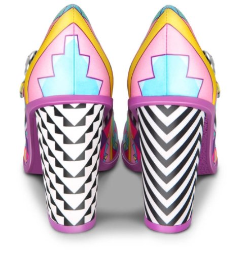 Chocolaticas® Geometric High Heels - Rockamilly-Shoes-Vintage