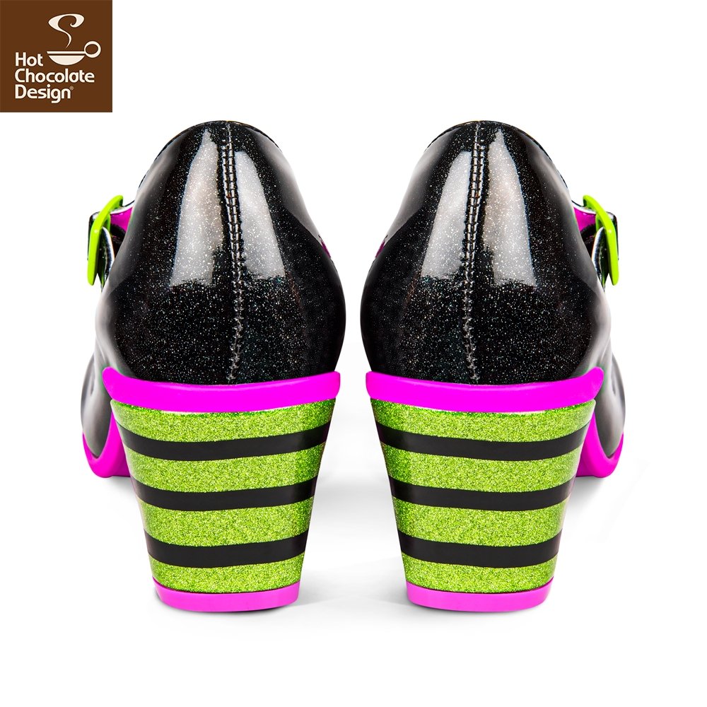 Chocolaticas® Hocus Pocus Mid Heels - Rockamilly-Shoes-Vintage