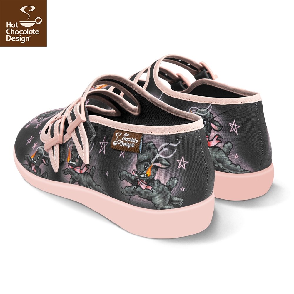 Chocolaticas® Mary Had A Little Lamb Mary Jane Flats - Rockamilly-Shoes-Vintage