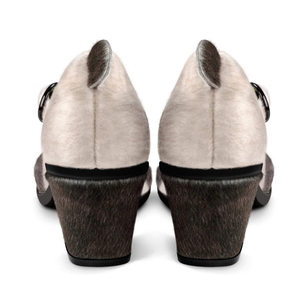 Chocolaticas® Panda Mid Heels - Rockamilly-Shoes-Vintage