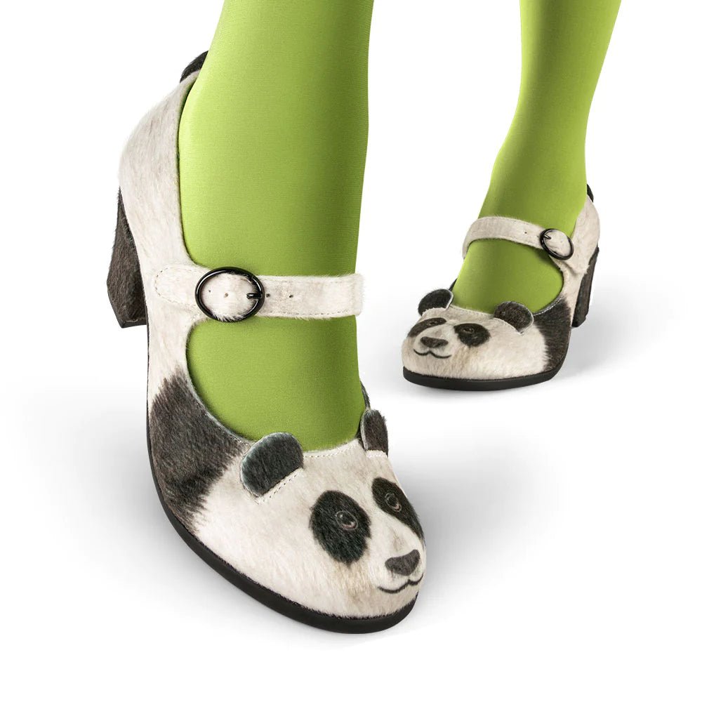 Chocolaticas® Panda Mid Heels - Rockamilly-Shoes-Vintage