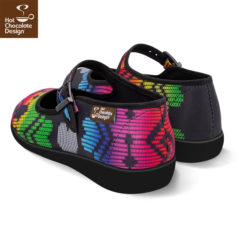 Chocolaticas® Stitch Mary Jane Flats - Rockamilly-Shoes-Vintage