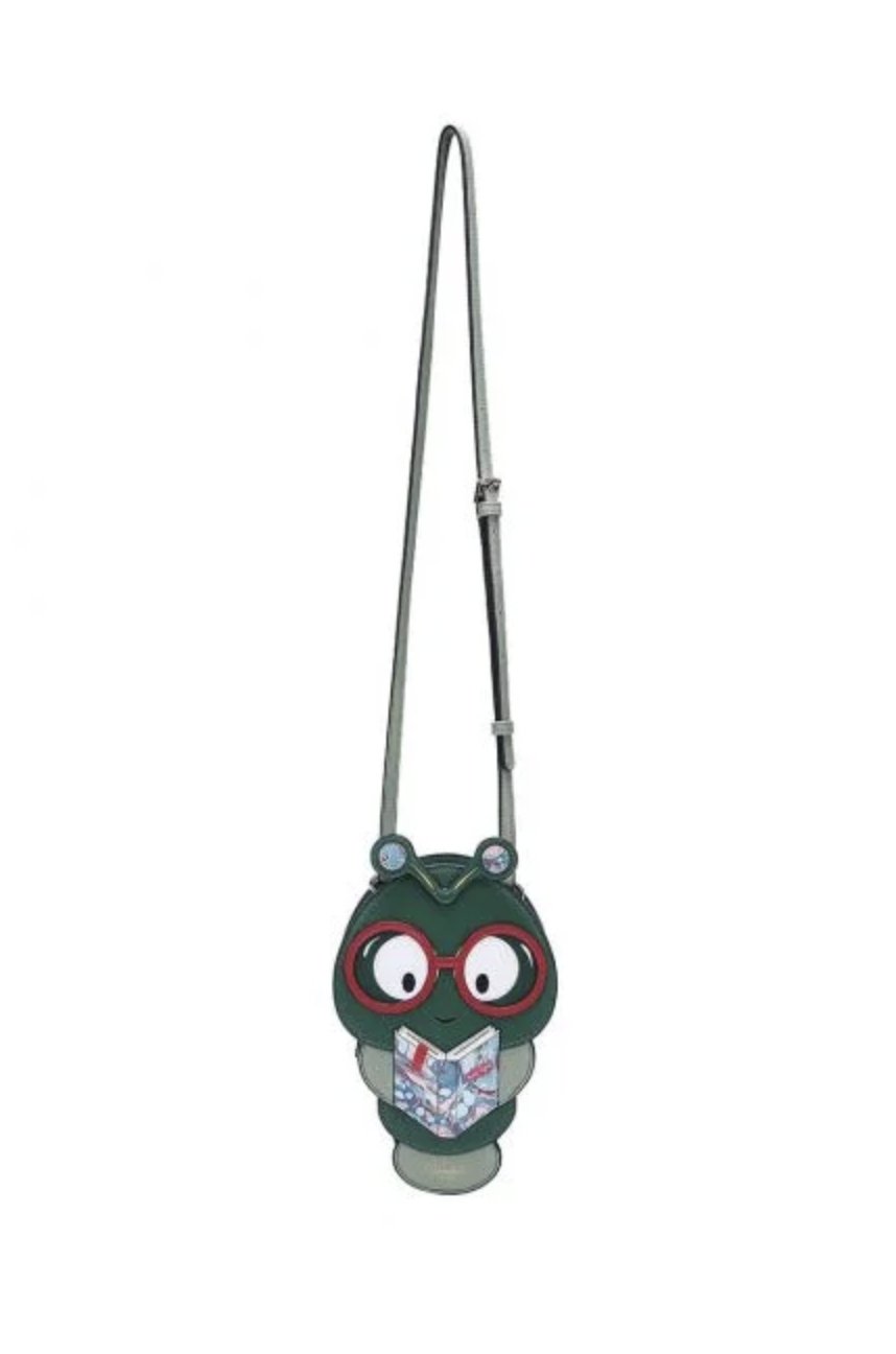 Crossbody Bag Eddie The Bookworm Library Motif - Rockamilly-Bags & Purses-Vintage