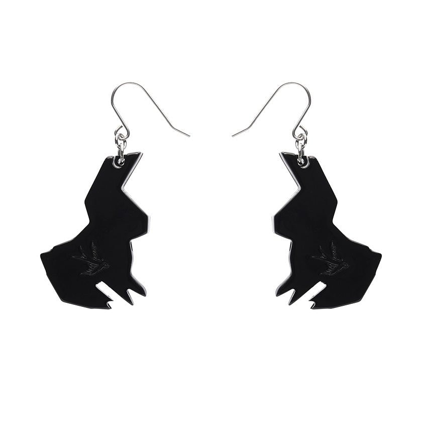 Cuddle Bunny Drop Earrings - Rockamilly-Jewellery-Vintage