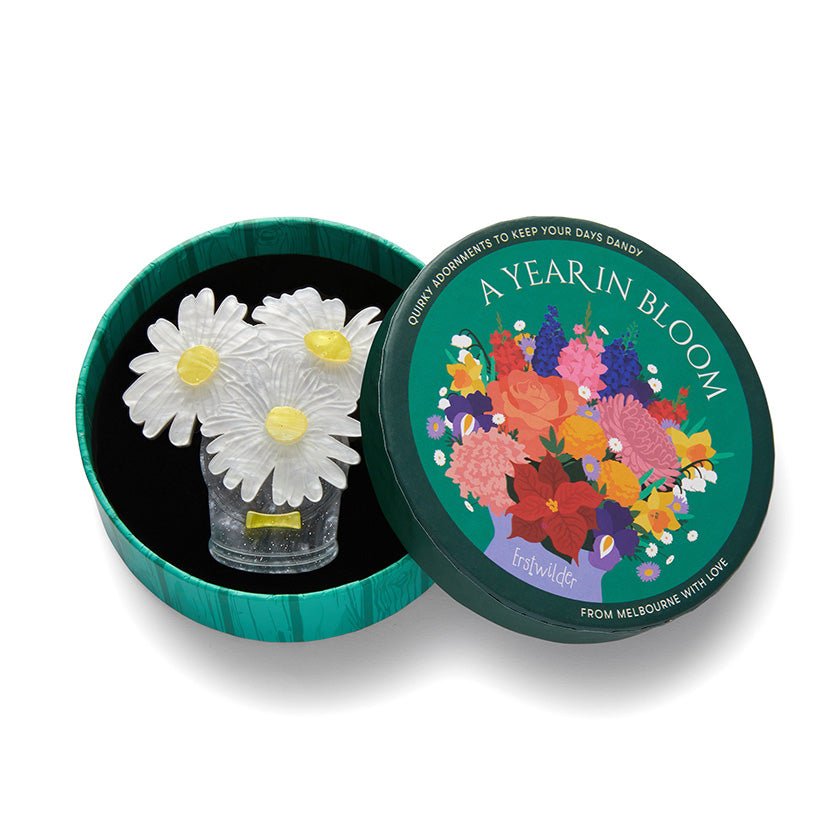 Day's Eye Brooch - Rockamilly-Jewellery-Vintage