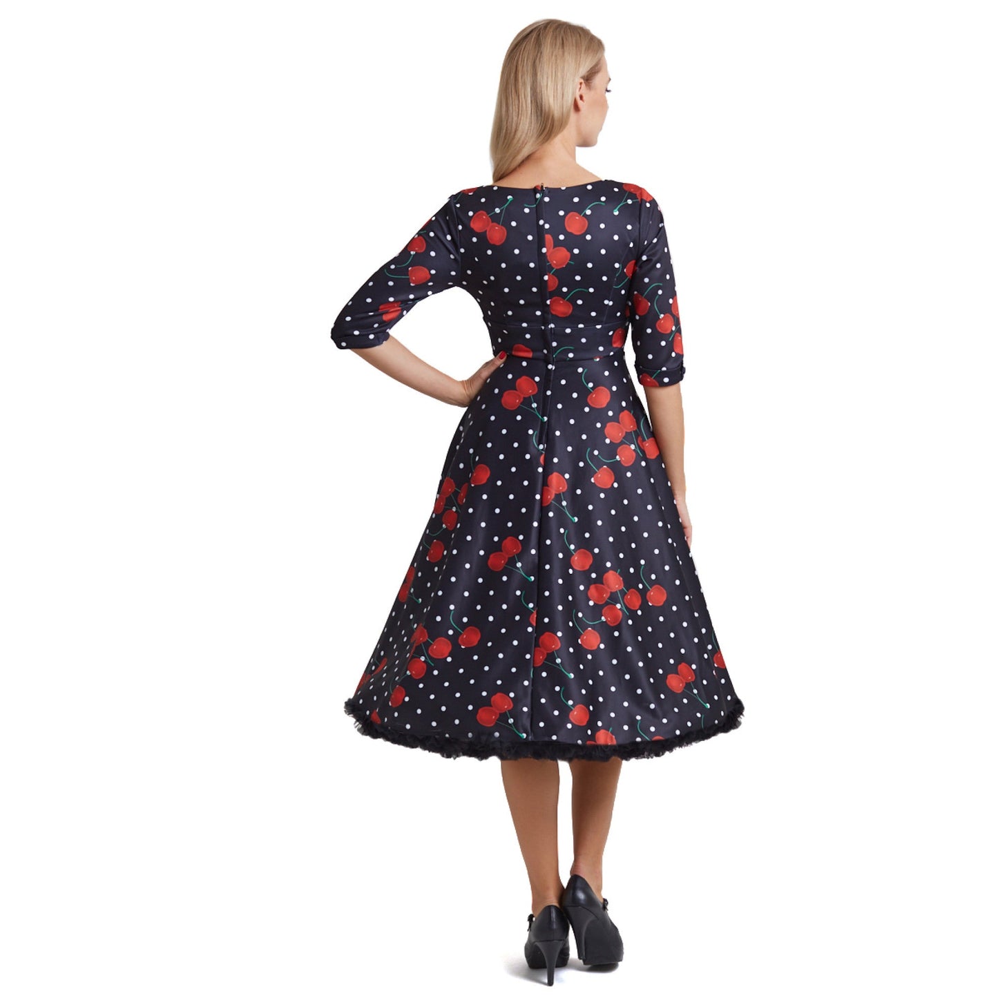 Debra Dress - Cherry - Rockamilly-Dresses-Vintage