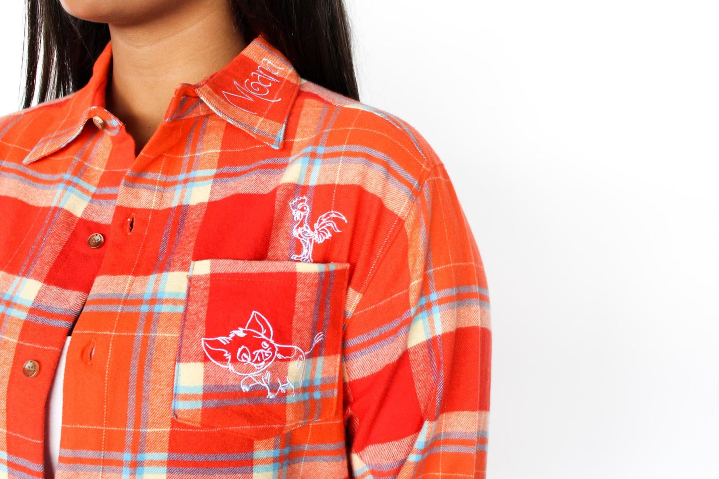 Disney Moana Flannel - Rockamilly-Tops-Vintage