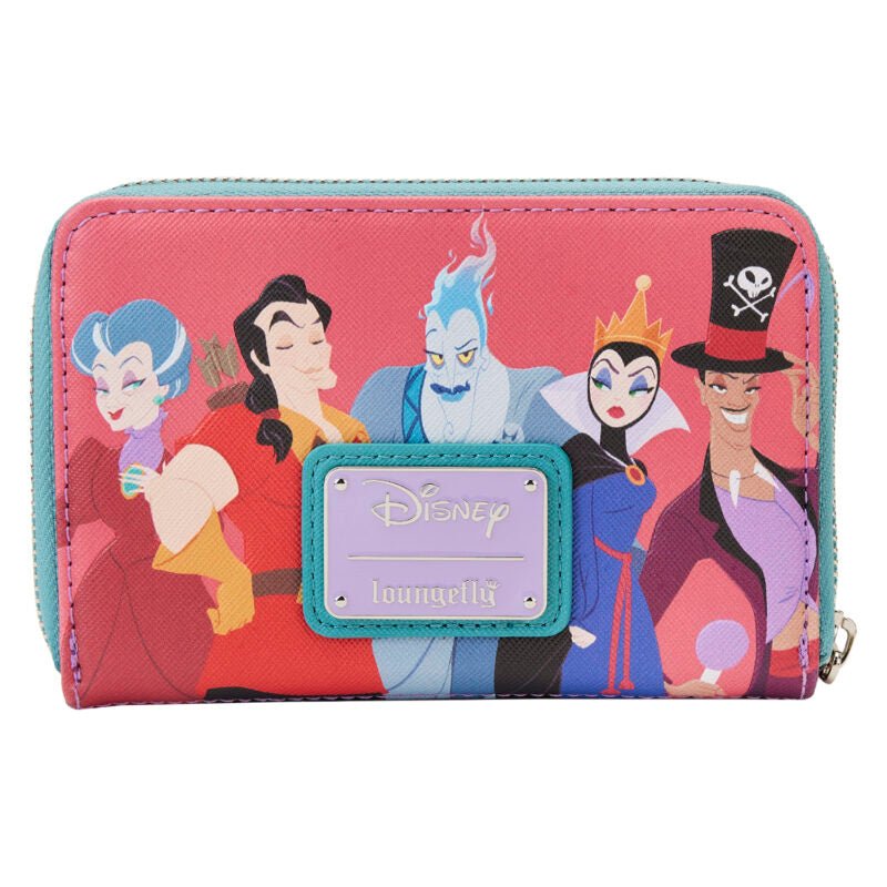 Disney Villains Colour Block Zip Around Wallet - Rockamilly-Bags & Purses-Vintage