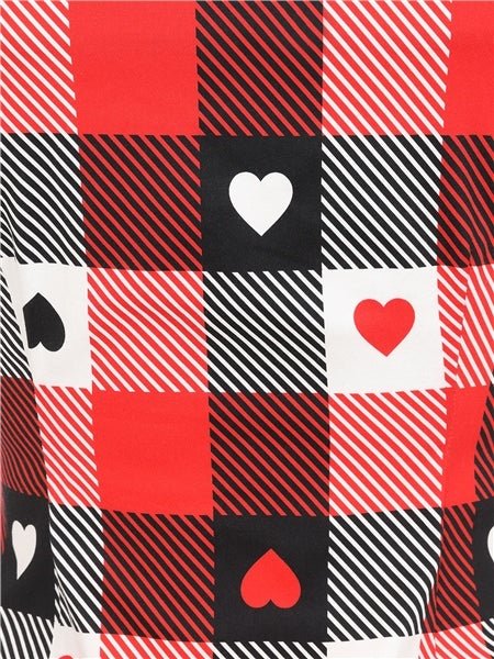 Dolores Gingham Heart Top - Rockamilly-Dresses-Vintage