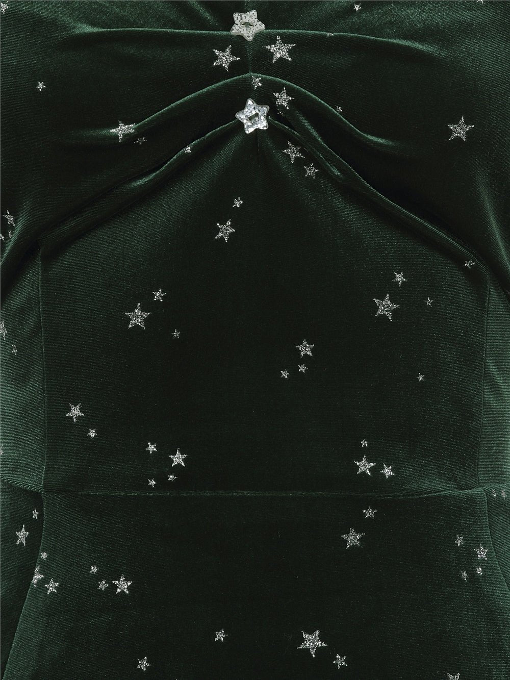 Dolores Glitter Star Velvet Doll Dress - Rockamilly-Dresses-Vintage