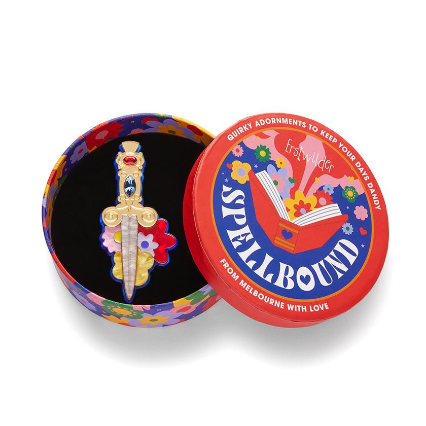 Double Edged Delight Brooch - Rockamilly-Jewellery-Vintage