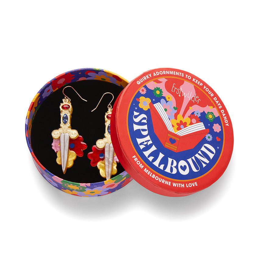 Double-Edged Delight Drop Earrings - Rockamilly-Jewellery-Vintage