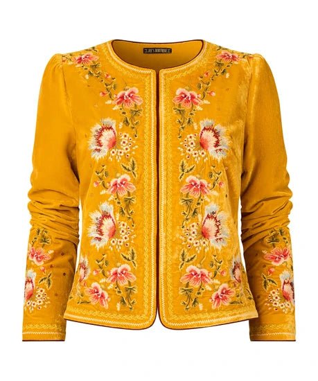 Elegantly Embroidered Boutique Jacket - Rockamilly-Jackets & Coats-Vintage