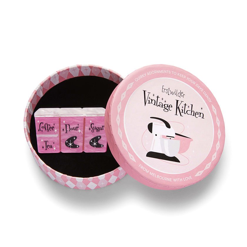 Essential Ingredients Brooch - Pink - Rockamilly-Jewellery-Vintage