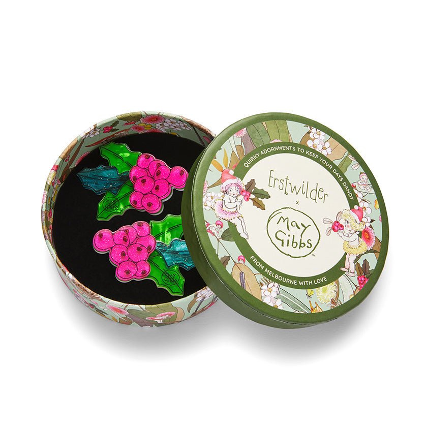 Festive Foliage Hair Clips Set - 2 Piece - Rockamilly-Jewellery-Vintage