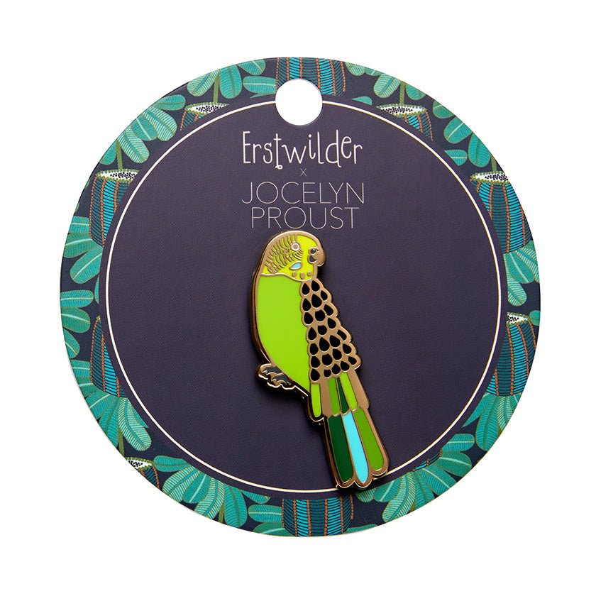 Flossie the Budgie Enamel Pin - Rockamilly-Jewellery-Vintage