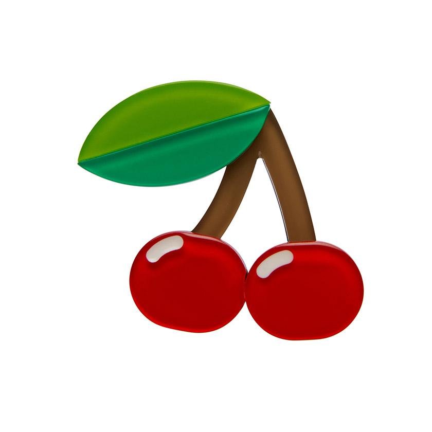 Fruit Salad Cherries Mini Brooch - Rockamilly-Jewellery-Vintage