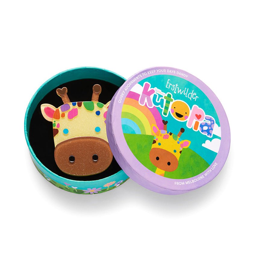 Ginger the Giraffe Brooch - Rockamilly-Jewellery-Vintage