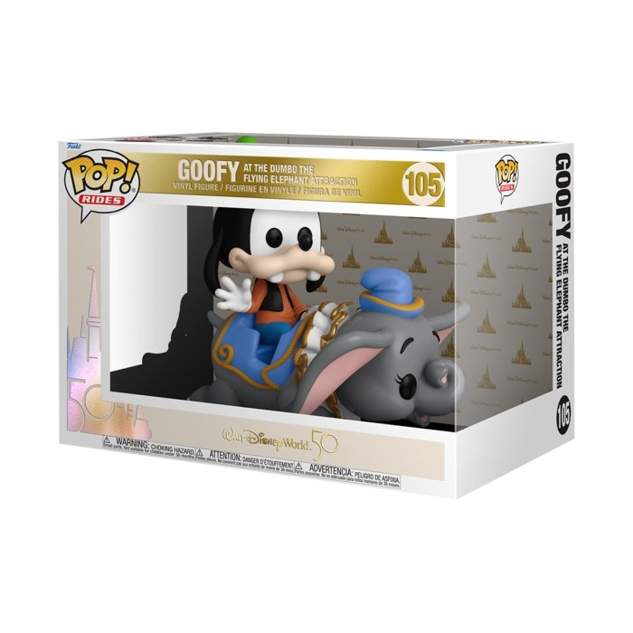 Goofy At The Dumbo Flying Elephant Attraction Walt Disney World 50th Anniversary POP #105 - Rockamilly-POP-Vintage