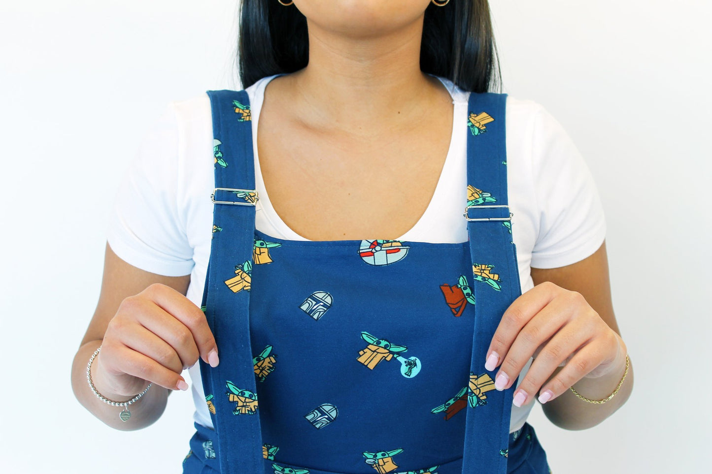 Grogu Shorts Overalls ~ PRE ORDER - Rockamilly-Shorts & Skirts-Vintage