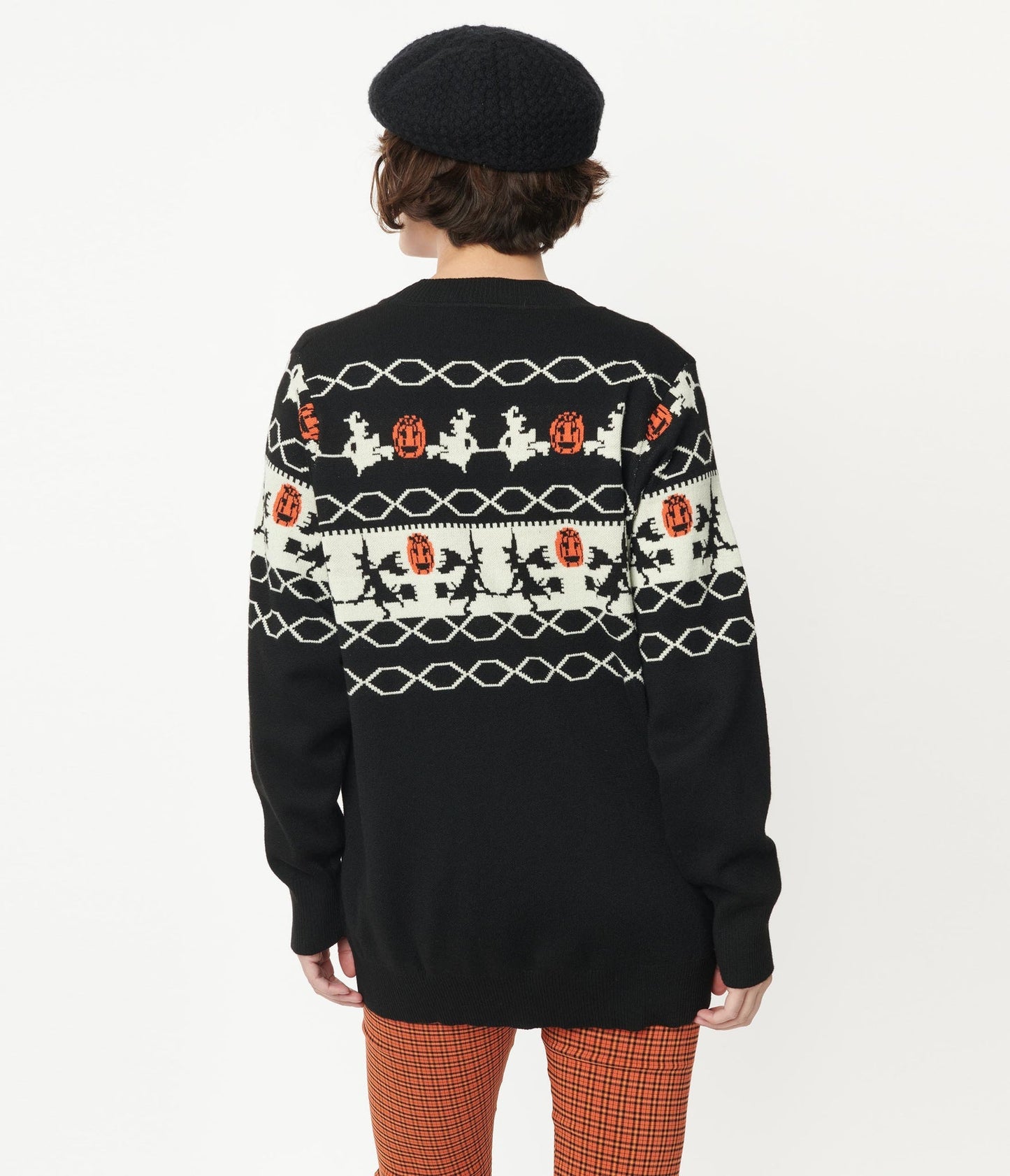 Halloween Fair Isle Cardigan - Rockamilly-Jumpers & Cardigans-Vintage