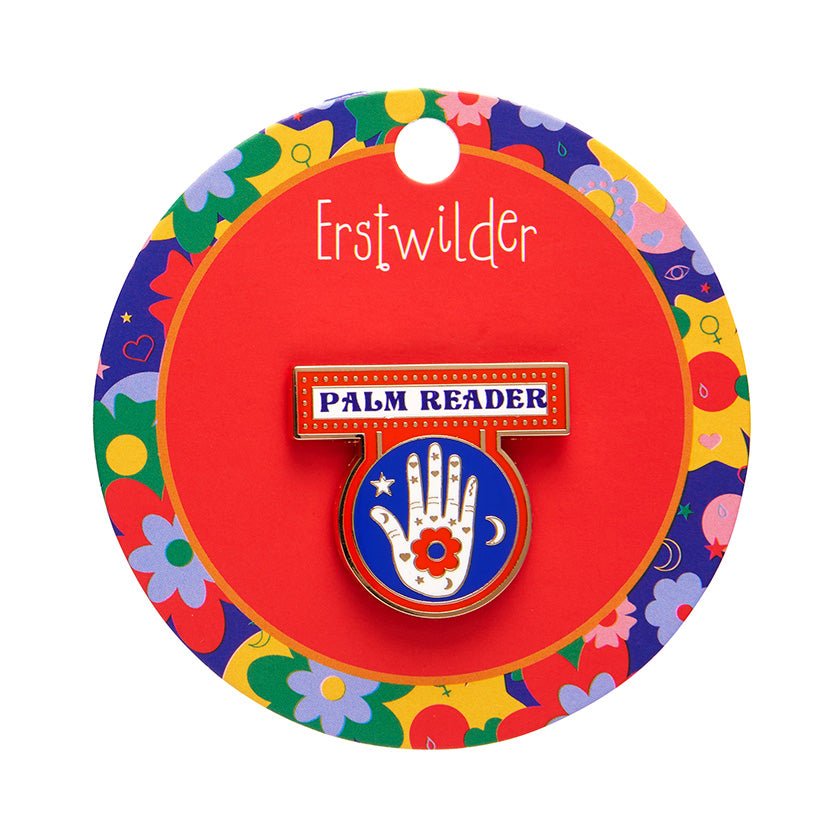 Hands-On Clairvoyance Enamel Pin - Rockamilly-Jewellery-Vintage