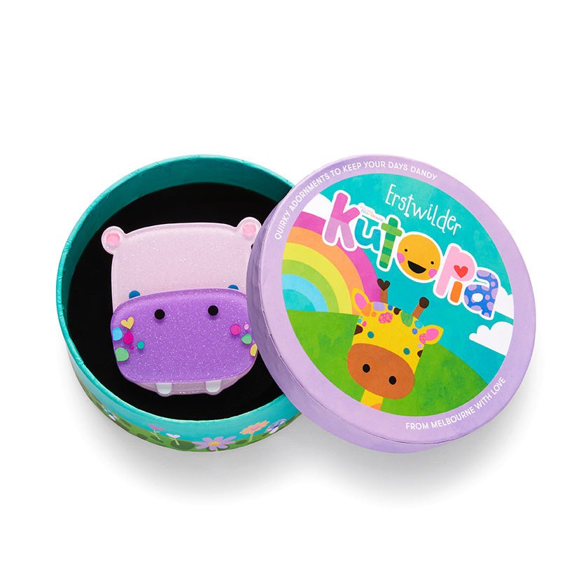 Harrie the Hippo Brooch - Rockamilly-Jewellery-Vintage