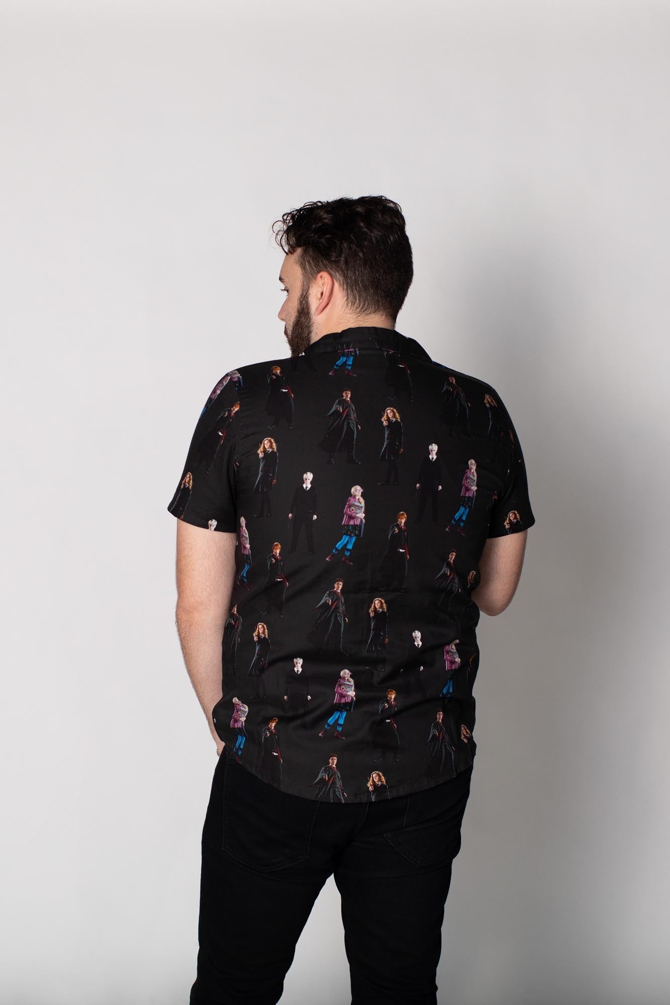 Harry Potter Student Button Up Shirt - Rockamilly-Tops-Vintage