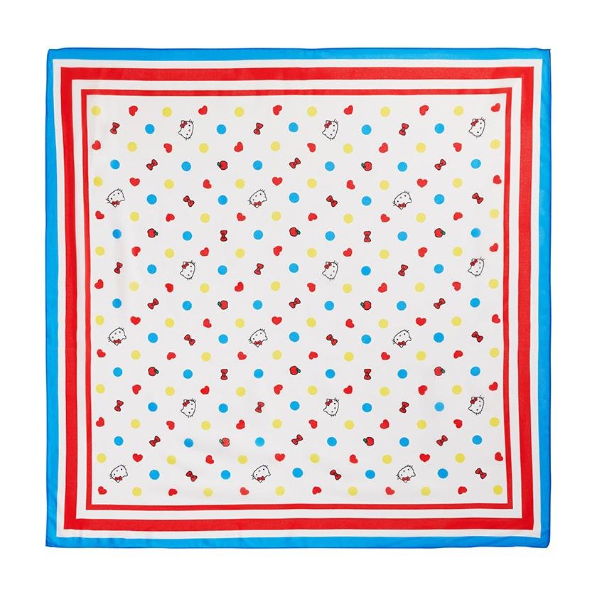 Hello Kitty Polka Dot Head Scarf - Rockamilly-Accessories-Vintage