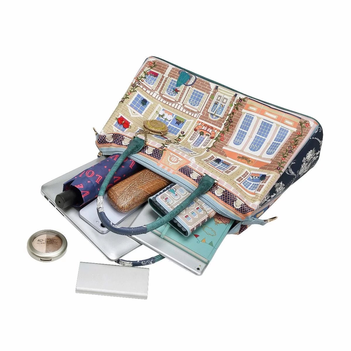 Heritage Victorian Dolls House Double Sided Weekender Tote - Rockamilly-Bags & Purses-Vintage