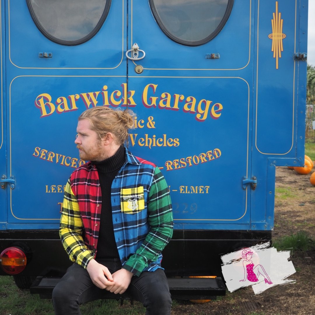 Hogwarts Patchwork Flannel - Rockamilly-Tops-Vintage