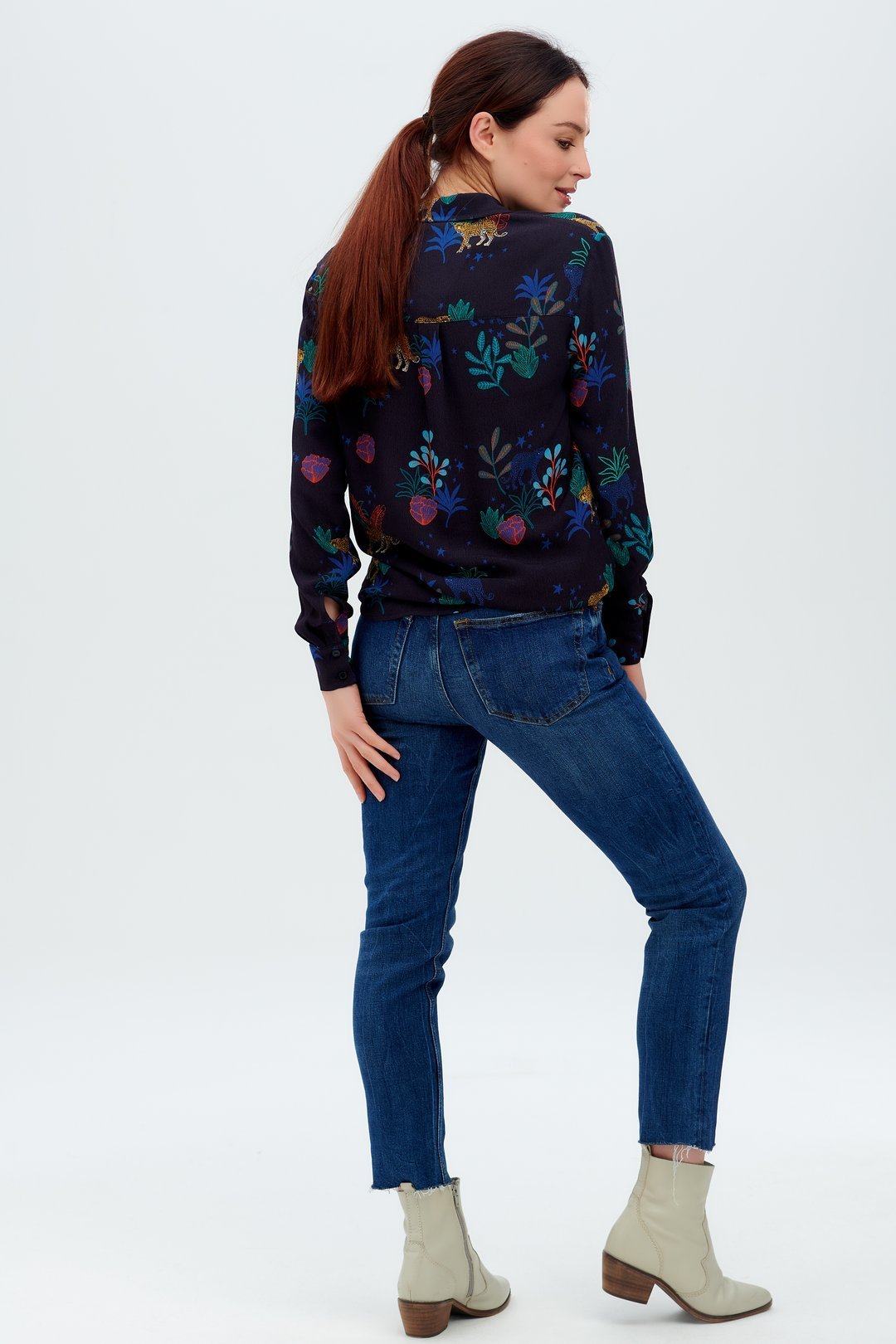 Joy Shirt - Night Leopard - Rockamilly-Tops-Vintage