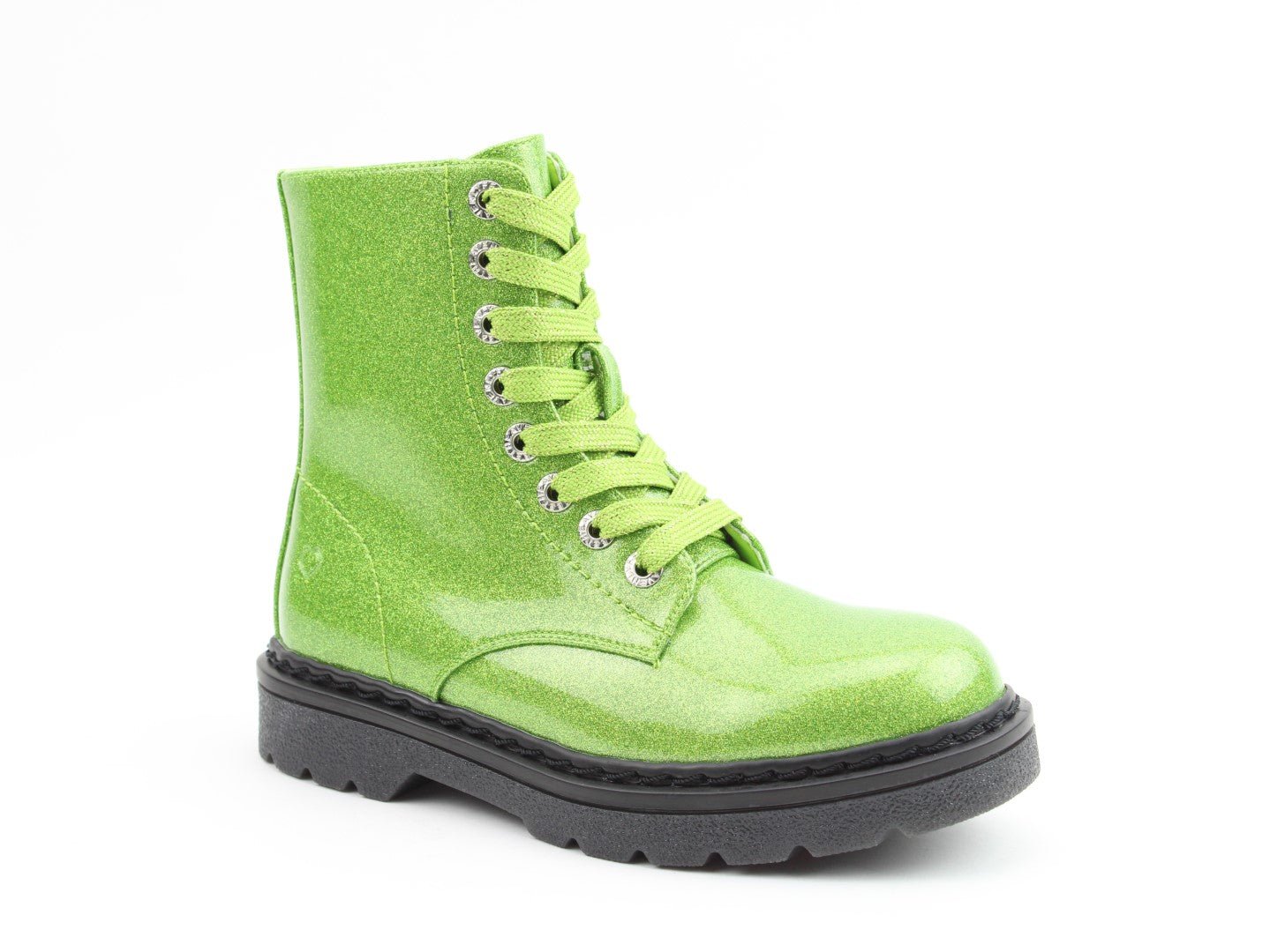 Justina Lime Glitter - Rockamilly-Shoes-Vintage