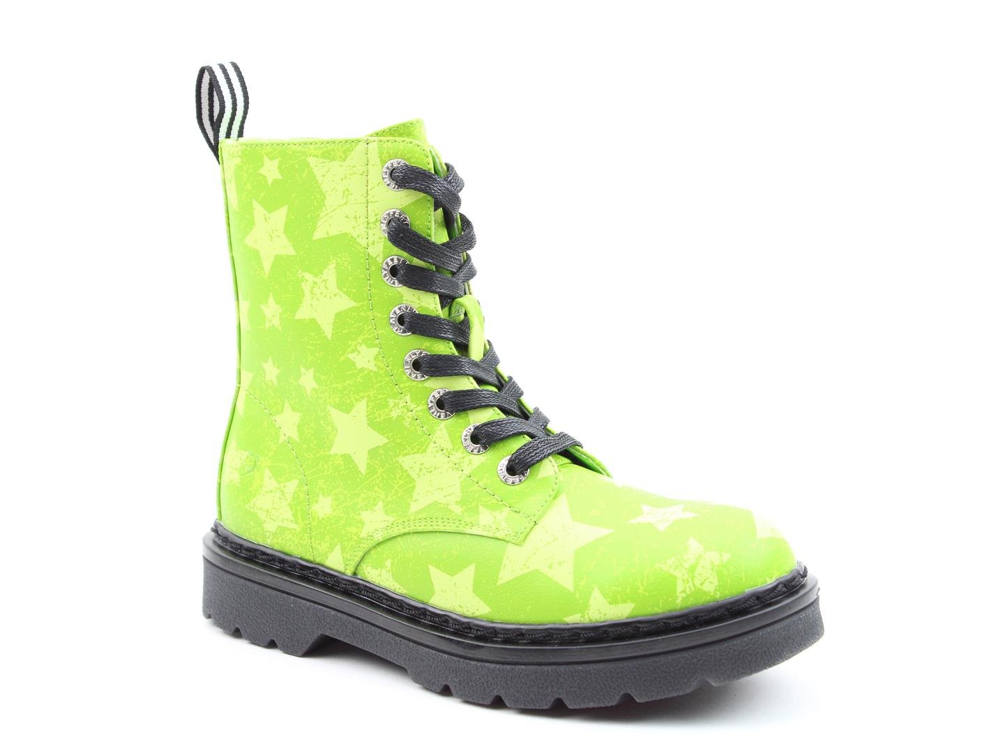Justina Lime Stars - Rockamilly-Shoes-Vintage