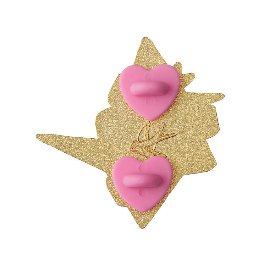 Keep Folding On Enamel Pin - Rockamilly-Jewellery-Vintage