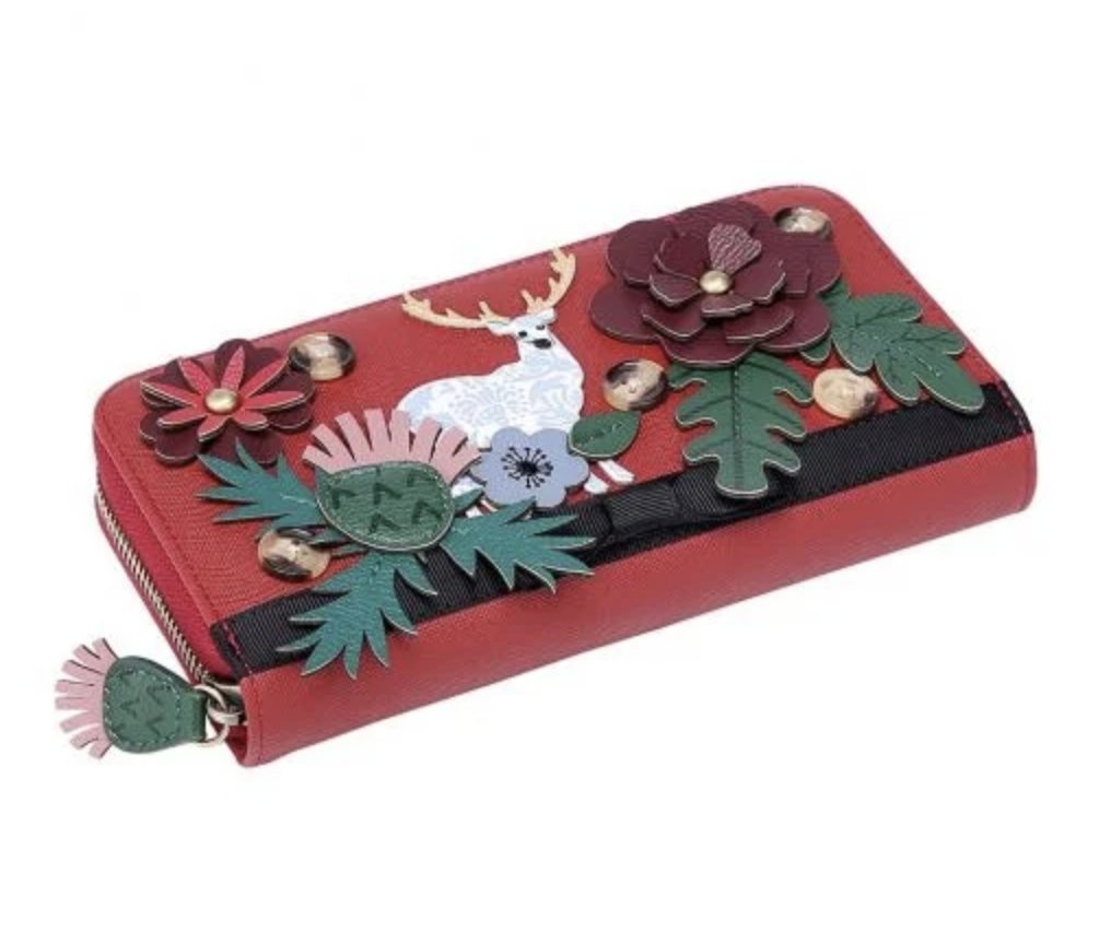 Large Ziparound Wallet Highland Fling - Rockamilly-Bags & Purses-Vintage