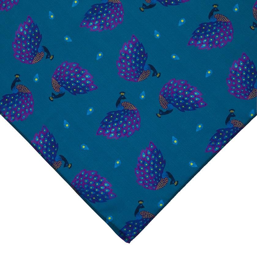 Le Peacock Royal Head Scarf - Rockamilly-Accessories-Vintage