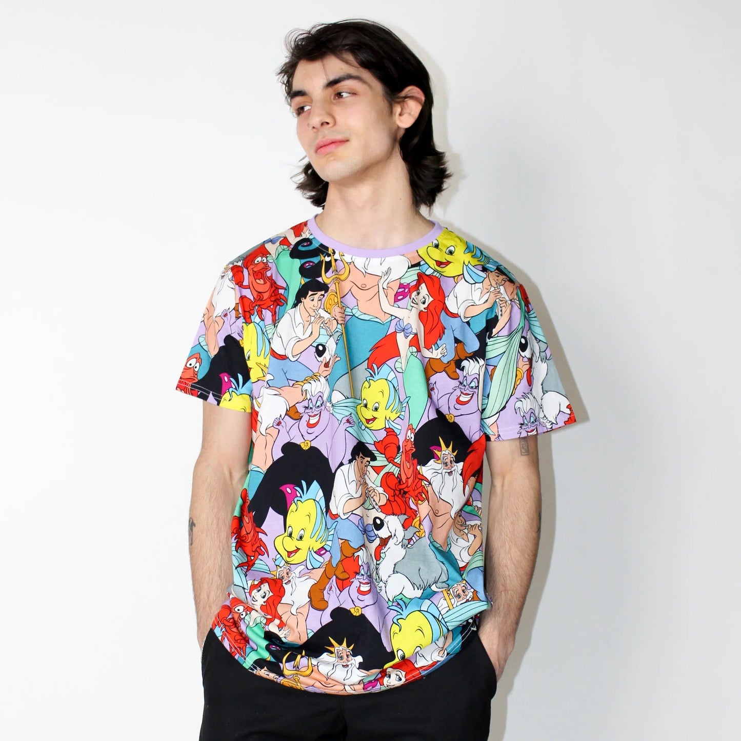 Little Mermaid AOP Tee - Rockamilly-Tops-Vintage