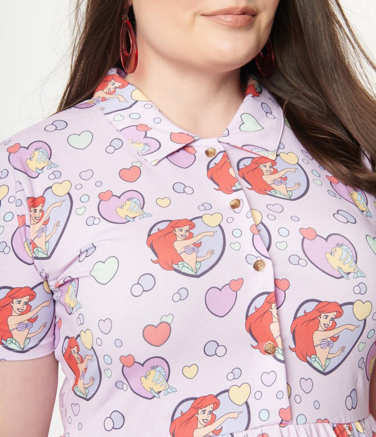 Little Mermaid Bubbles Dress - Rockamilly-Dresses-Vintage