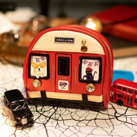 London Cats & Corgis Coin Purse - Rockamilly-Bags & Purses-Vintage