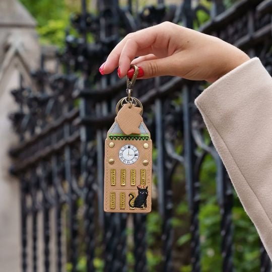 London Cats & Corgis Key Charm - Rockamilly-Bags & Purses-Vintage