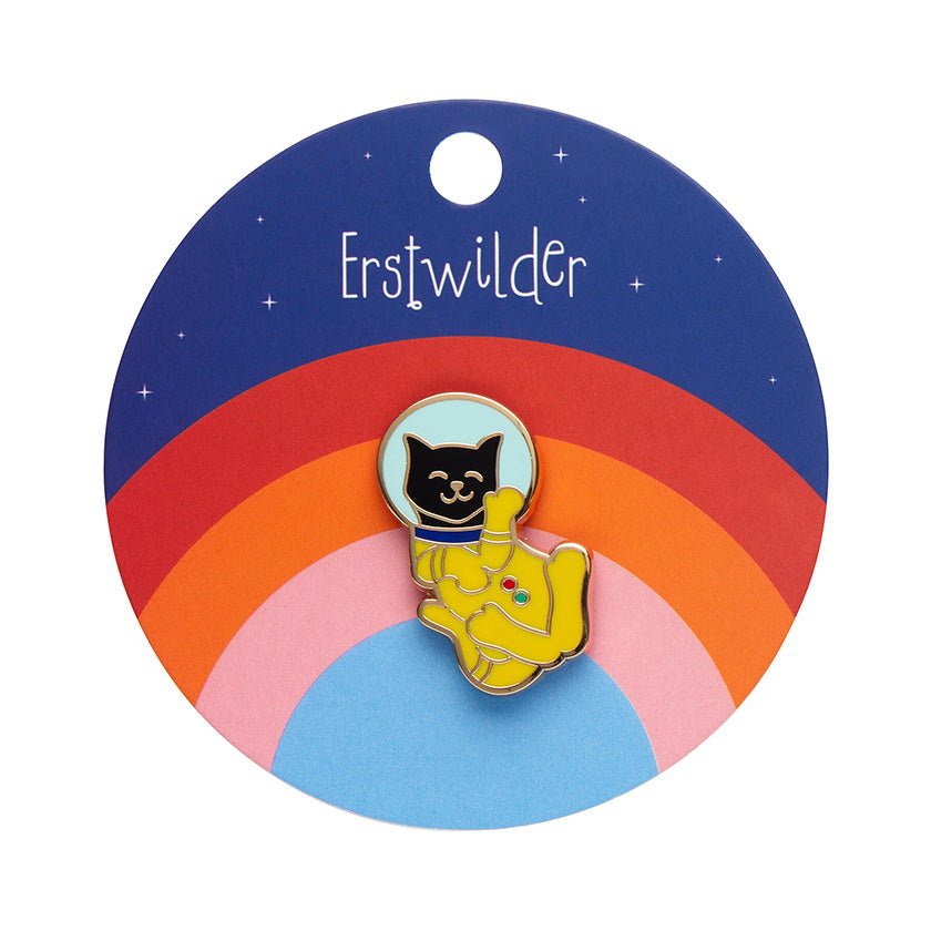 Major Tomcat Enamel Pin - Rockamilly-Jewellery-Vintage