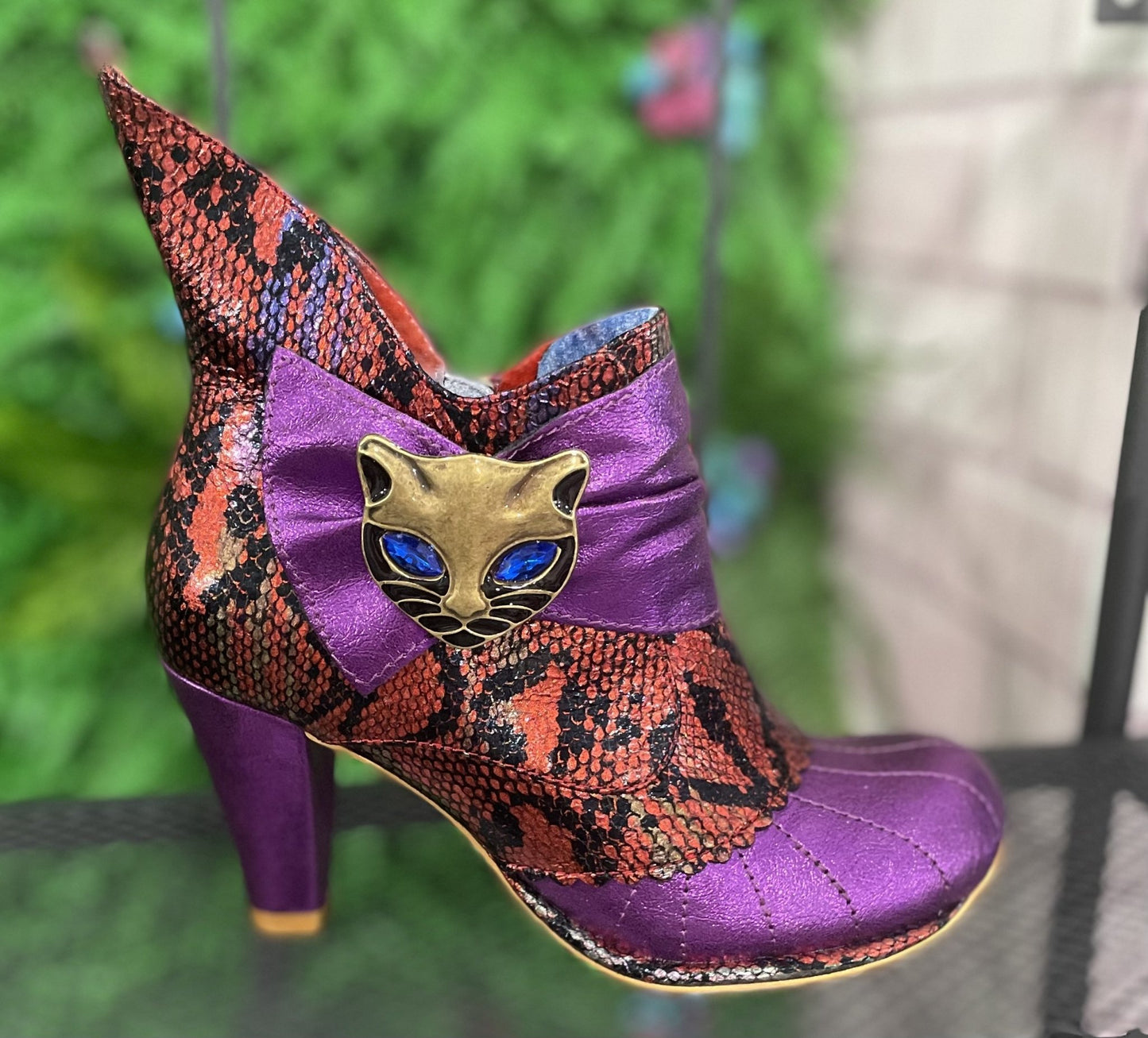 Miaow Pink/Red - Rockamilly-Shoes-Vintage