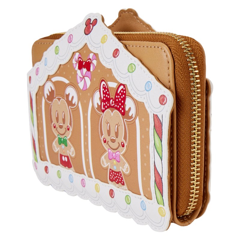 Mickey & Friends Gingerbread House Zip Around Wallet - Rockamilly-Bags & Purses-Vintage