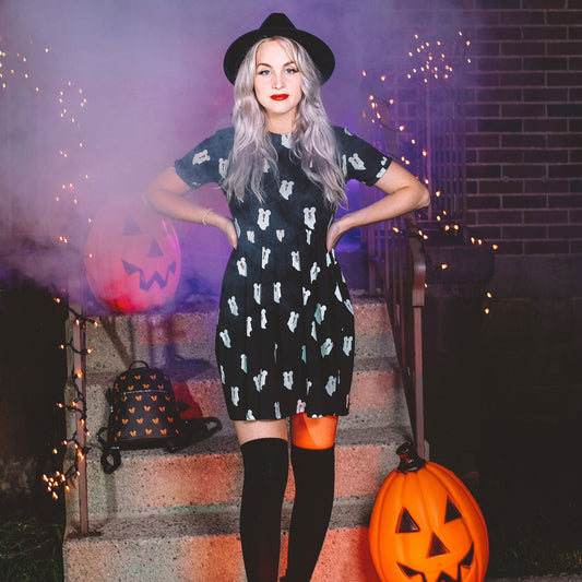 Mickey Mouse Ghost Dress - Rockamilly-Dresses-Vintage